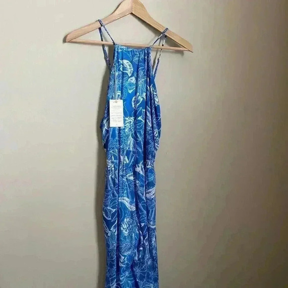 Maaji Floral Print Cover Up Jumpsuit Size Medium - Picture 2 of 16